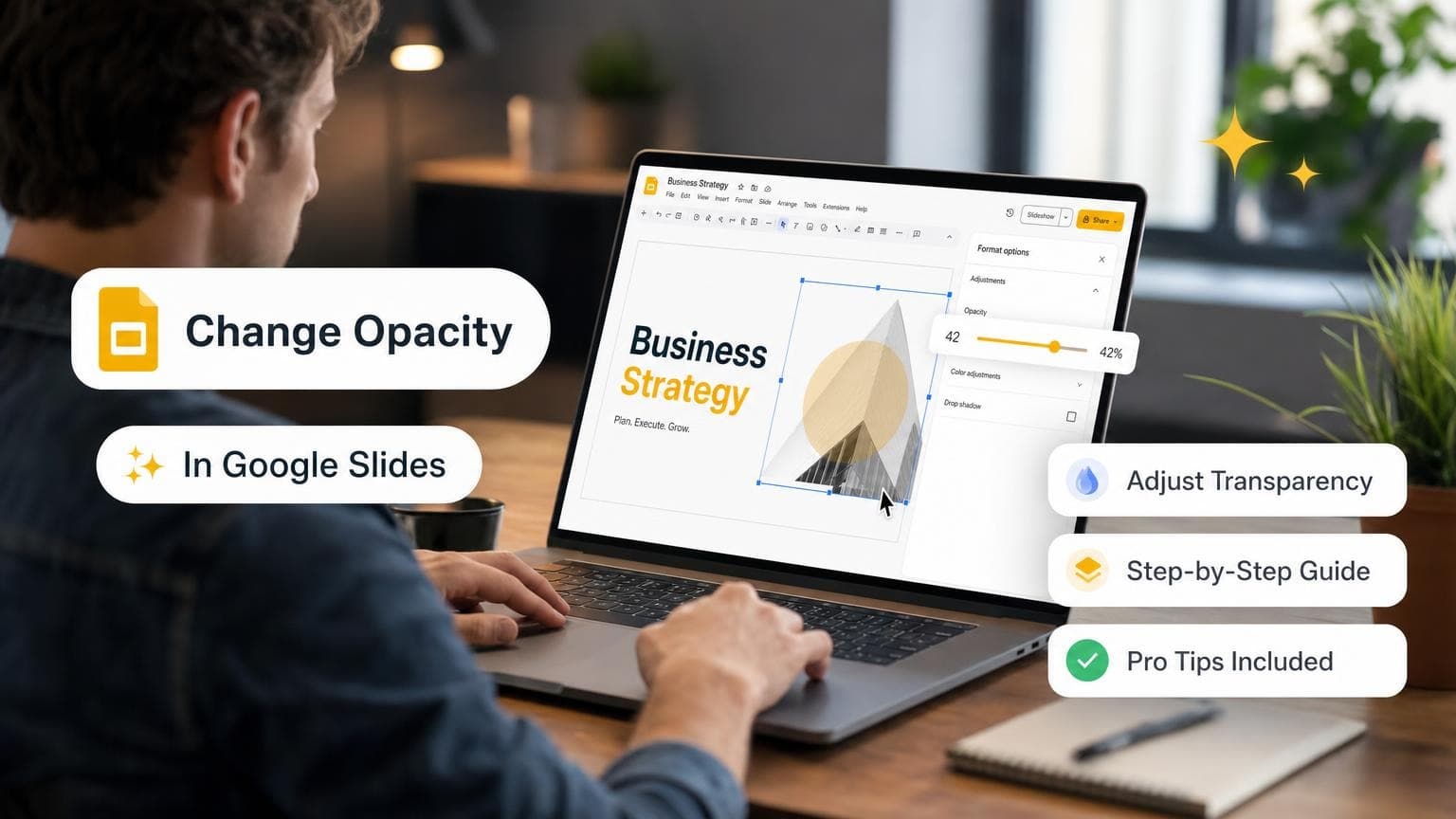 How to Change Opacity in Google Slides