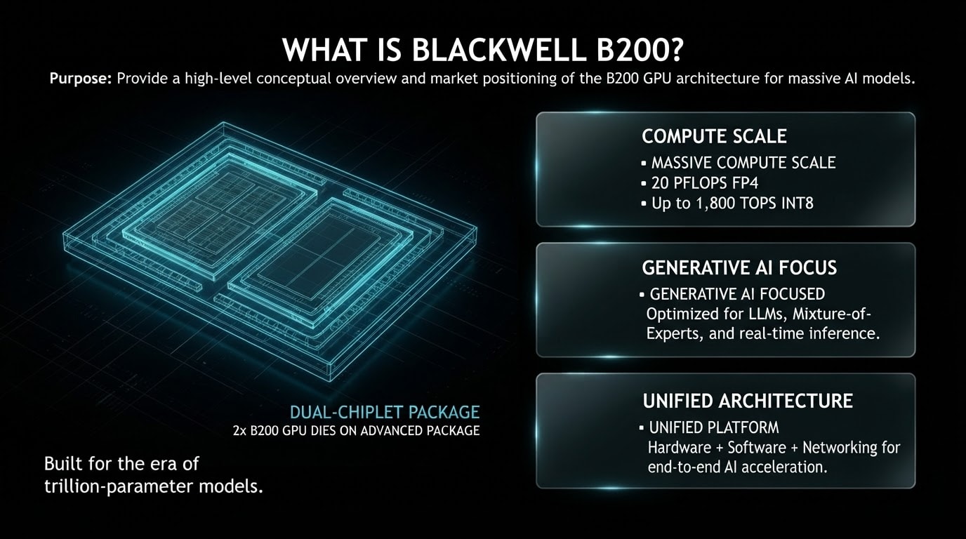 Blackwell B200 Architecture — What is B200?