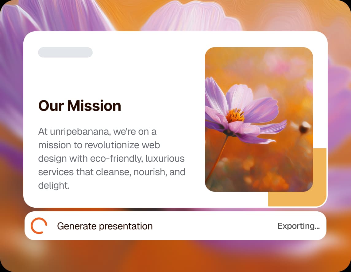Native PowerPoint export - .pptx files you can edit anywhere