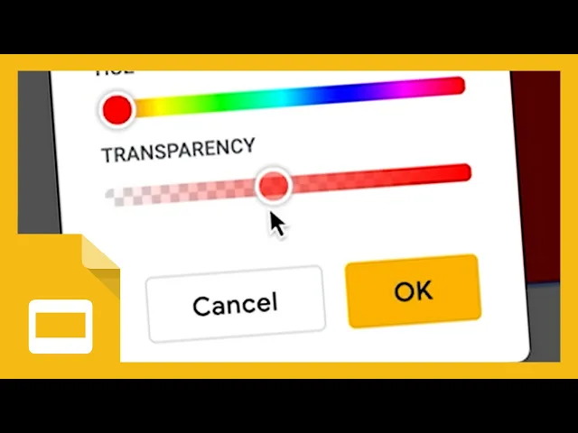 Youtube video How to Make Shapes Transparent in Google Slides
