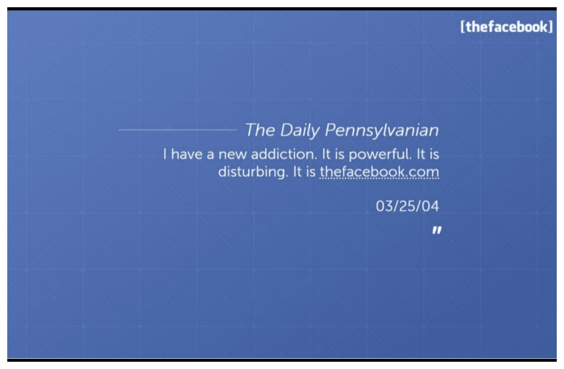Facebook pitch deck, Press quote