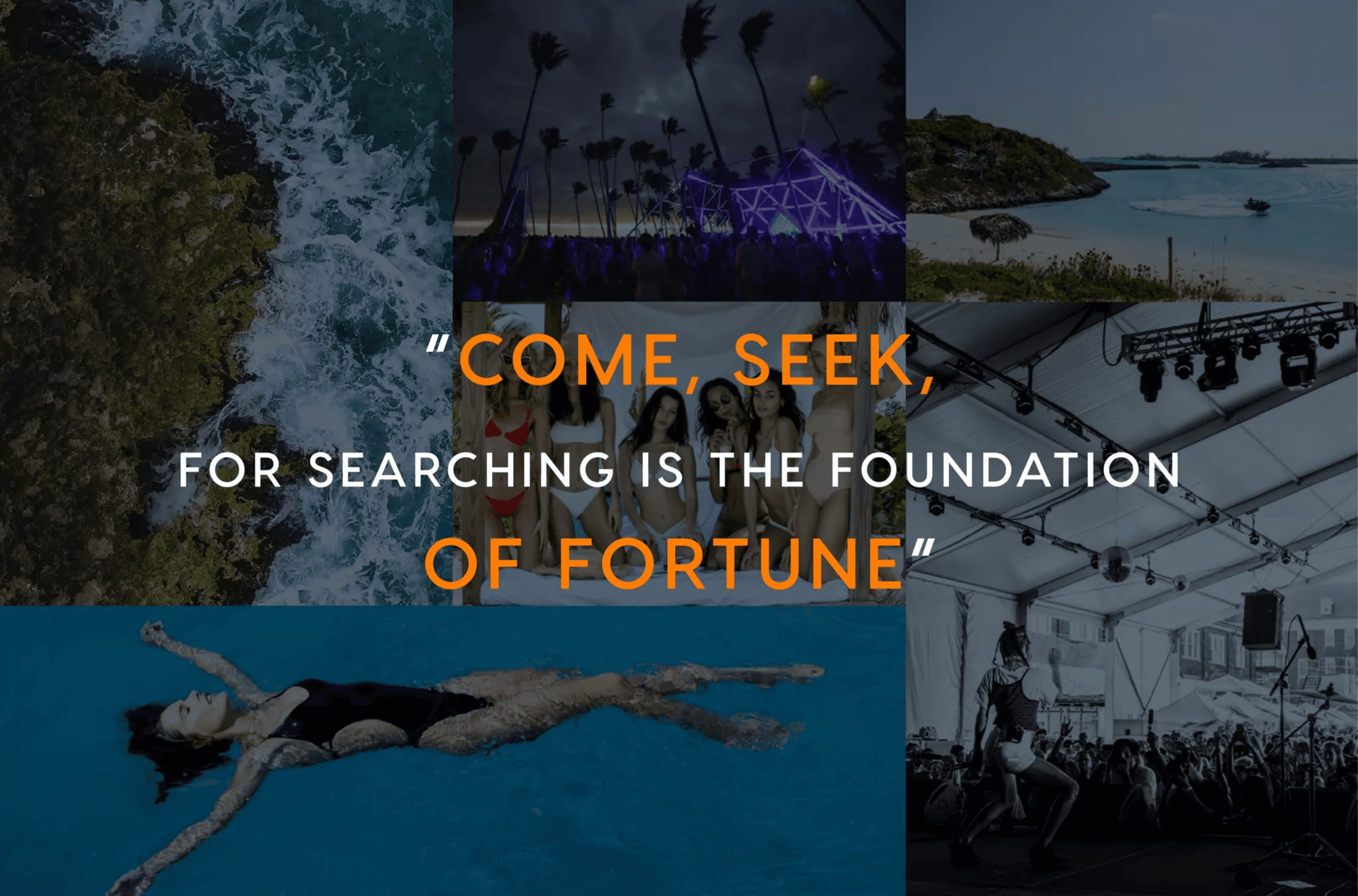 Fyre Festival pitch deck, Inspirational collage