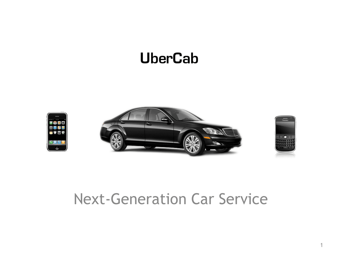 Uber Pitch Deck (2008), Cover