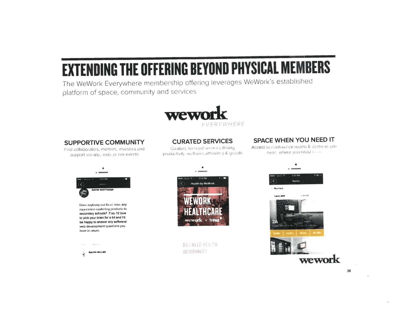 WeWork pitch deck, WeWork Everywhere